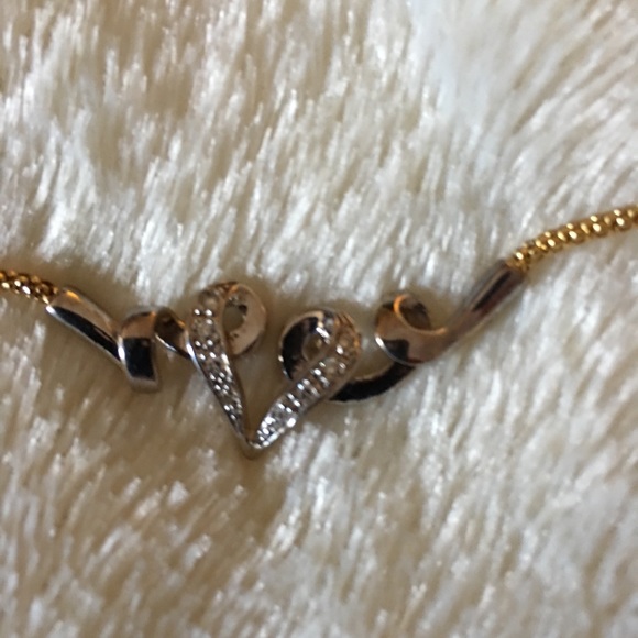 18K Pure Gold & Diamond Necklace 18” long - Picture 4 of 8